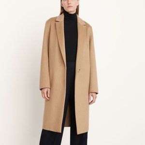 VINCE Classic Straight Coat - Camel